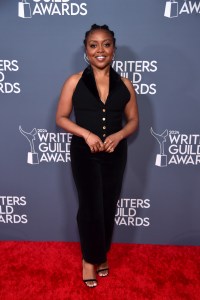 LOS ANGELES, CALIFORNIA - APRIL 14: Quinta Brunson attends the 2024 Writers Guild Awards Los Angeles Ceremony at the Hollywood Palladium on April 14, 2024 in Los Angeles, California. (Photo by Alberto E. Rodriguez/Getty Images for Writers Guild of America West)