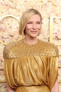 BEVERLY HILLS, CALIFORNIA - JANUARY 05: Cate Blanchett attends the 82nd Annual Golden Globe Awards at The Beverly Hilton on January 05, 2025 in Beverly Hills, California. (Photo by Amy Sussman/Getty Images)