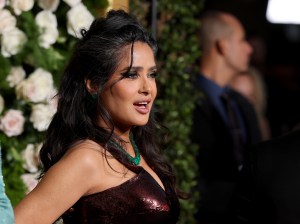 BEVERLY HILLS, CALIFORNIA - JANUARY 05: Salma Hayek attends the 82nd Annual Golden Globe Awards at The Beverly Hilton on January 05, 2025 in Beverly Hills, California. (Photo by Amy Sussman/Getty Images)