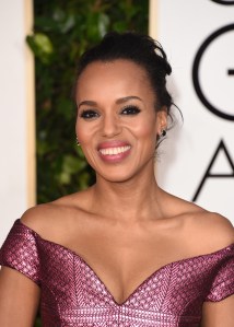 BEVERLY HILLS, CA - JANUARY 11:  Actress Kerry Washington attends the 72nd Annual Golden Globe Awards at The Beverly Hilton Hotel on January 11, 2015 in Beverly Hills, California.  (Photo by Jason Merritt/Getty Images)
