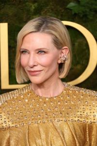 Cate Blanchett during the 82nd Annual Golden Globes held at The Beverly Hilton on January 05, 2025 in Beverly Hills, California.