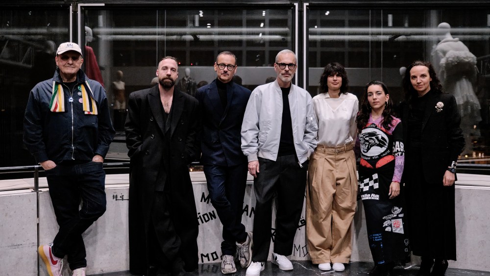Jean-Charles de Castelbajac, Louis-Gabriel Nouchi, Viktor Horsting and Rolf Snoeren, Pelagia Kolotouros, Marine Serre, Christelle Kocher at the announcement of the 2025 fashion jury of the International Festival of Fashion, Photography and Accessories — Hyères. 