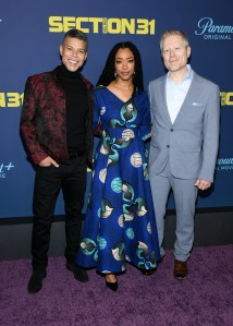 Wilson Cruz, Sonequa Martin-Green, Anthony Rapp at the "Star Trek: Section 31" World Premiere held at Jazz at Lincoln Center on January 22, 2025 in New York, New York.