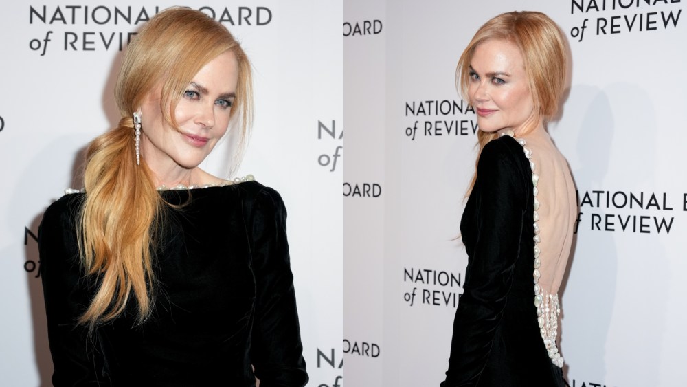 Nicole Kidman at The National Board of Review Gala on Jan. 7 in New York, Jean Paul Gaultier, backless dress