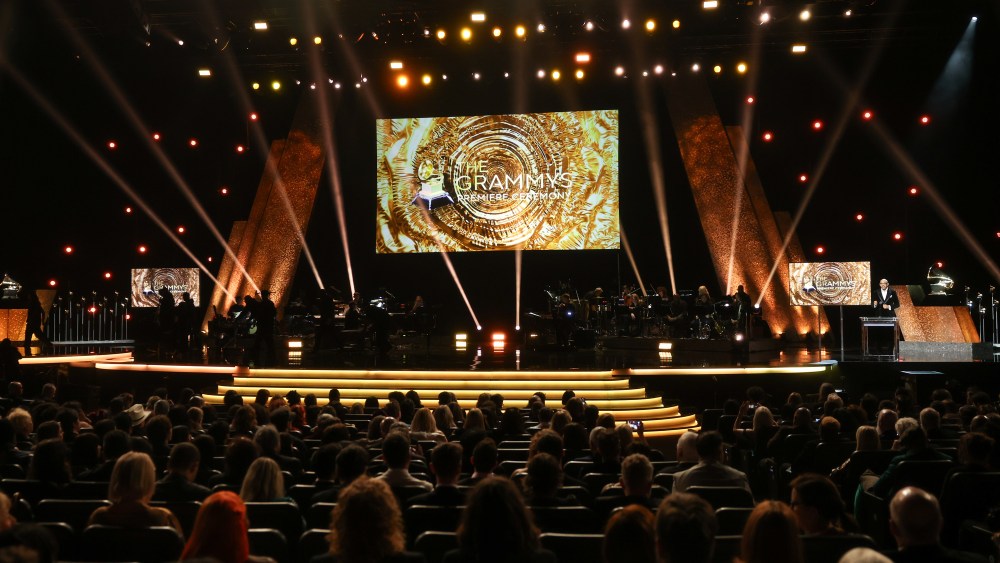 A view of atmosphere during the 2024 Grammy Awards