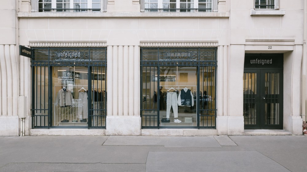 Exterior of the Unfeigned flagship in the Marais.