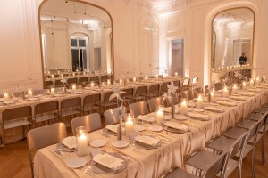 The scene at the Yasmin Mansour/We are Ona Dinner