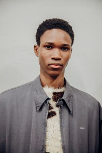 Backstage at Prada Men's Fall 2025 Ready-to-Wear Collection at Milan Fashion Week