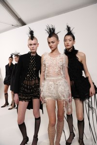 Backstage at Christian Dior Spring 2025 Couture at Paris Couture Week