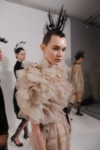 Backstage at Christian Dior Spring 2025 Couture at Paris Couture Week