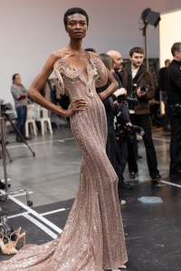 Backstage at Elie Saab Spring 2025 Couture at Paris Couture Week