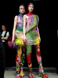 Backstage at Germanier Spring 2025 Couture at Paris Couture Week