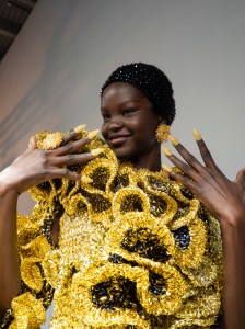 Backstage at Germanier Spring 2025 Couture at Paris Couture Week