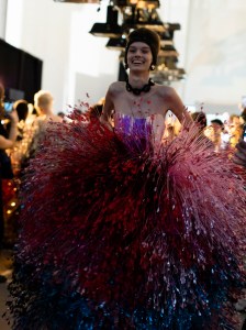 Backstage at Germanier Spring 2025 Couture at Paris Couture Week