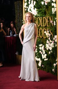 Nicole Kidman, 2025 golden globes red carpet balenciaga dress