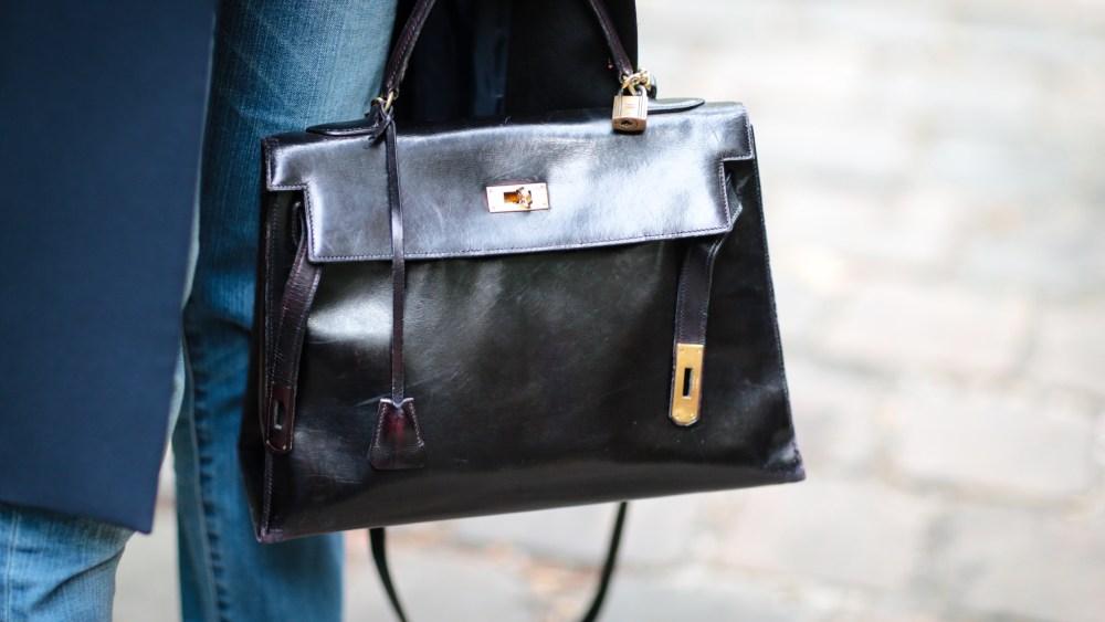 An Hermès Kelly bag.