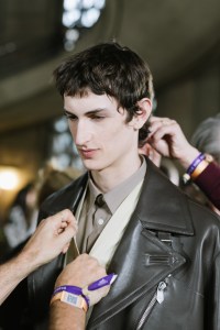 Backstage at Hermes Men's Fall 2025 Ready to Wear Show