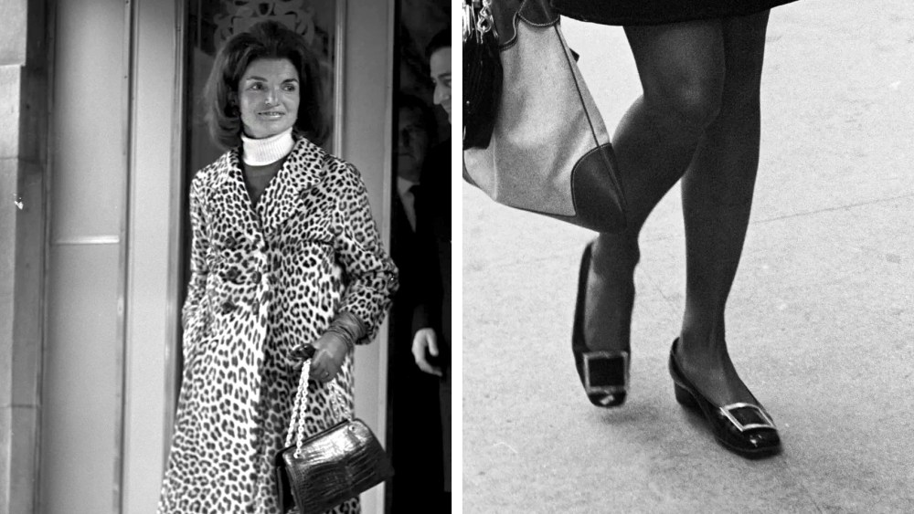 Jacqueline Kennedy photographed in Manhattan on March 2, 1967, Jacqueline Kennedy Onassis photographed walking in New York City on September 18, 1968, Jacqueline Kennedy photographed in Manhattan on March 2, 1967.
