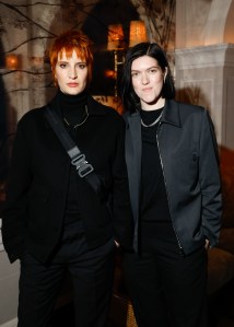 Vic Lentaigne, Romy Madley Croft at the Kim Jones Legion of Honor Ceremony held at Chez Laurent on January 24, 2025 in Paris, France.