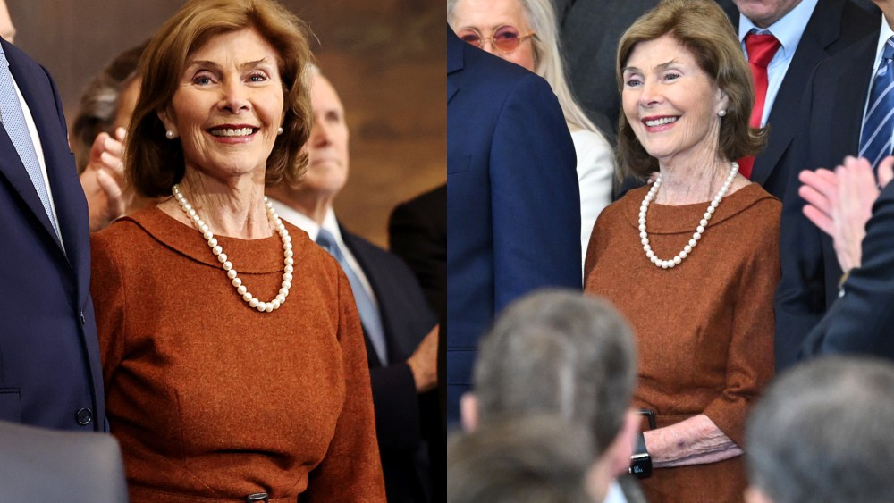 Former first lady Laura Bush attend the inauguration of U.S. President-elect Donald Trump.
