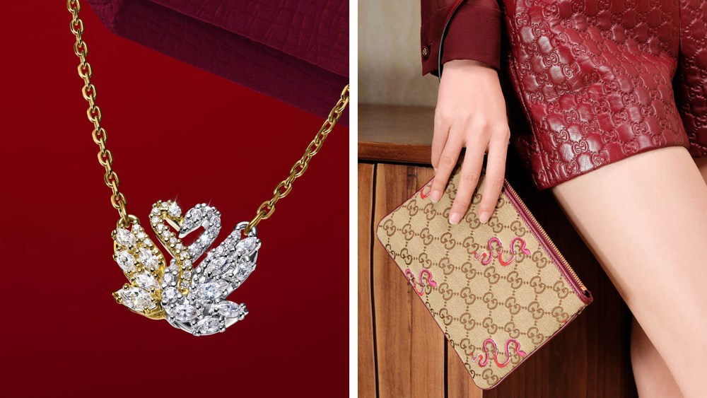 Lunar New Year fashion makeup beauty Collections 2025, chinese new year 2025, year of the snake, gucci, swarovski