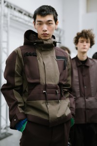 Backstage at Sacai Fall 2025 Ready-to-Wear Show