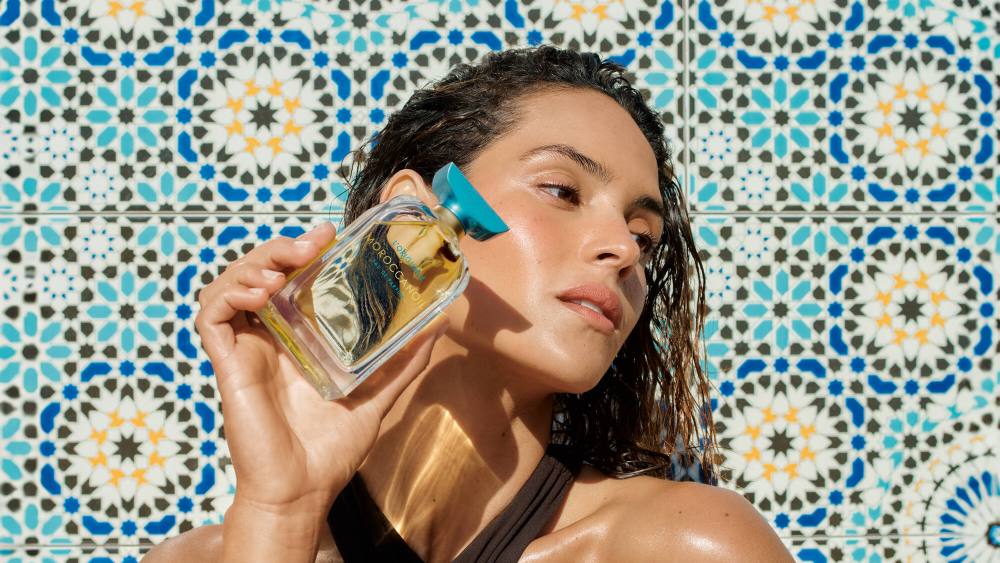 Adria Arjona for Moroccanoil.