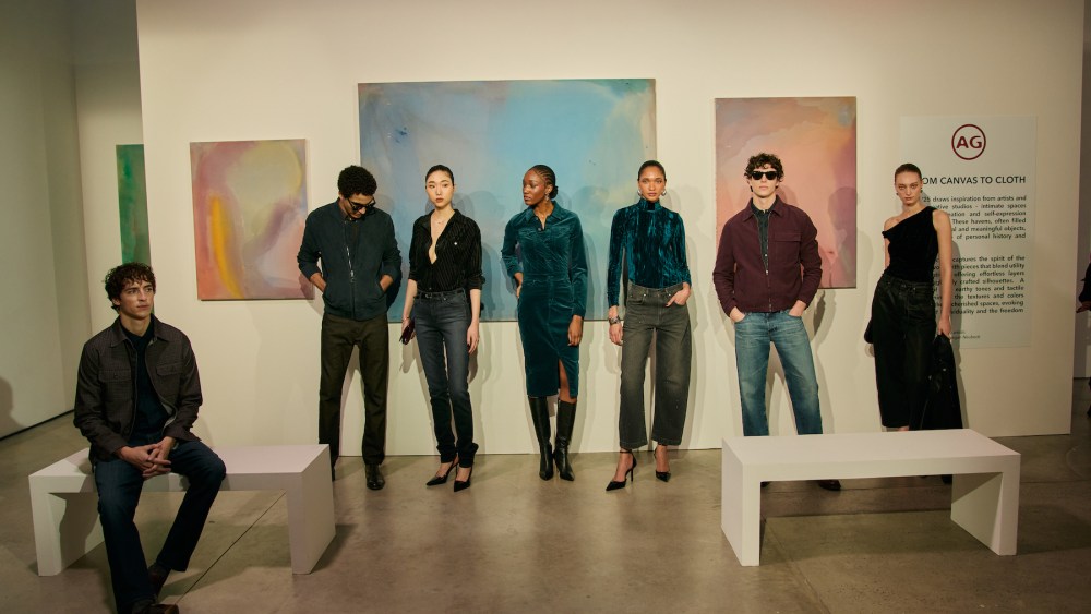Los Angeles-based AG finds inspiration in artists and their creative spaces and studios for its Fall 2025 collection, presented during NYFW.