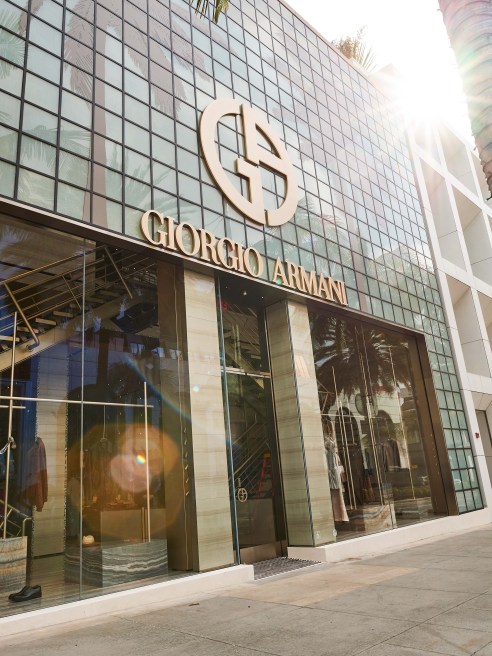 A look at the Giorgio Armani store on Rodeo Drive.