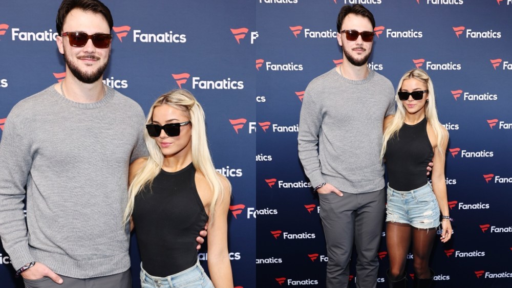 Paul Skenes and Livvy Dunne attend Michael Rubin's 2025 Fanatics Super Bowl Party at The Sugar Mill on February 08, 2025 in New Orleans, Louisiana.