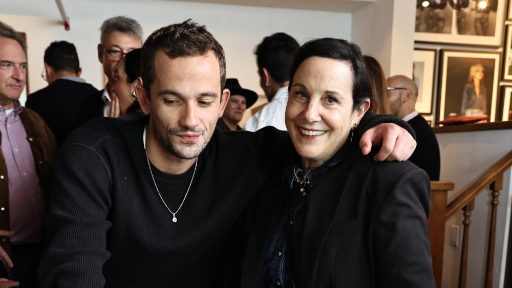 LOS ANGELES, CALIFORNIA - FEBRUARY 26: Eli Brown and Arianne Phillips seen at Levi's "A Complete Unknown" celebration with Arianne Phillips at Levi's Haus of Strauss on February 26, 2025 in Los Angeles, California. (Photo by Eric Charbonneau/Levi's via Getty Images)