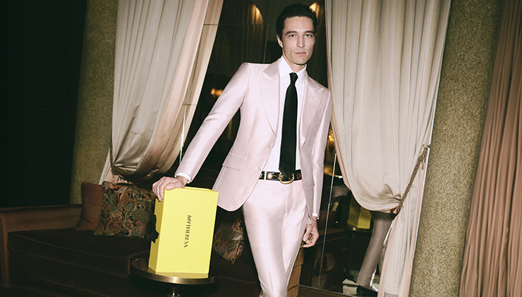 A look from a Mytheresa's tailoring campaign that launched earlier this year.