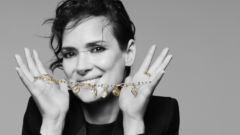 Winona Ryder in Pandora's "Be Love" 2025 campaign.