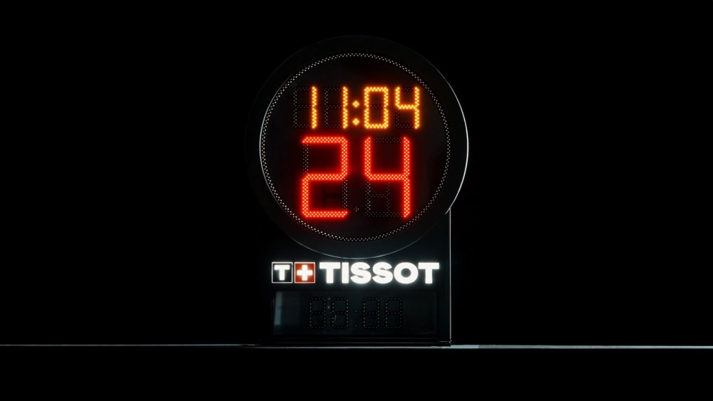 Tissot's new shot clock debuting for the NBA's 2025-26 season.