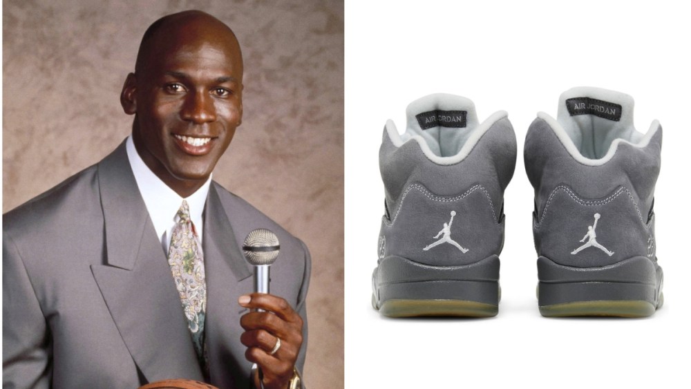 Michael Jordan, Air Jordan 5 'Wolf Gray' sneakers