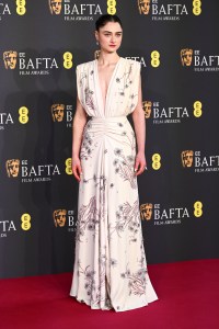 LONDON, ENGLAND - FEBRUARY 16: Raffey Cassidy attends the EE BAFTA Film Awards 2025 at The Royal Festival Hall on February 16, 2025 in London, England. (Photo by Joe Maher/BAFTA/Getty Images for BAFTA)