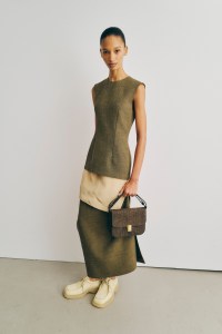 Backstage at the Calvin Klein spring 2025 ready-to-wear show at New York Fashion Week.