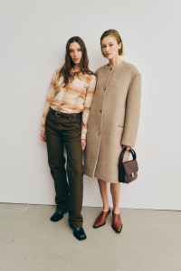 Backstage at the Calvin Klein spring 2025 ready-to-wear show at New York Fashion Week.