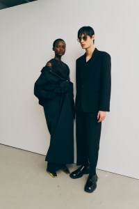 Backstage at the Calvin Klein spring 2025 ready-to-wear show at New York Fashion Week.