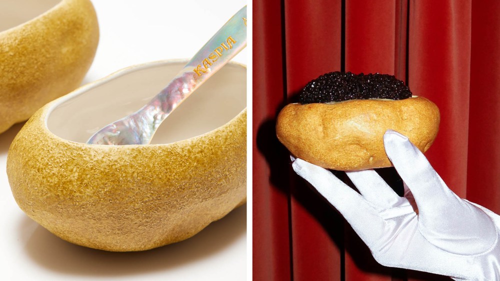 caviar kaspia potato shaped bowls with moda operandi collaboration