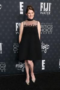Erica Lipez at the 30th Annual Critics Choice Awards held at The Barker Hangar on February 7, 2025 in Santa Monica, California.