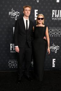 Sasha Schreiber, Naomi Watts at the 30th Annual Critics Choice Awards held at The Barker Hangar on February 7, 2025 in Santa Monica, California.