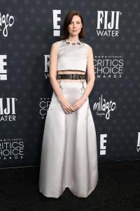 Caitriona Balfe at the 30th Annual Critics Choice Awards held at The Barker Hangar on February 7, 2025 in Santa Monica, California.
