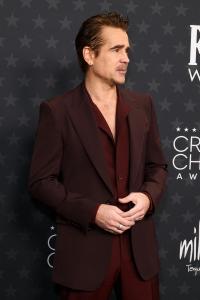 Colin Farrell at the 30th Annual Critics Choice Awards held at The Barker Hangar on February 7, 2025 in Santa Monica, California.