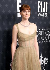 Leighton Meester at the 30th Annual Critics Choice Awards held at The Barker Hangar on February 7, 2025 in Santa Monica, California.