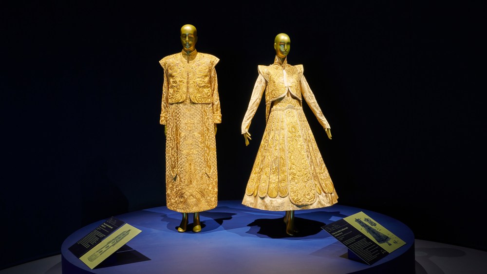 Traditional Chinese wedding outfits designed by Guo Pei.