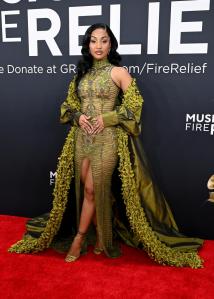 Shenseea at the 67th GRAMMY Awards held at the Crypto.com Arena on February 2, 2025 in Los Angeles, California.