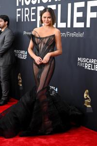 Chrissy Teigen at the 67th GRAMMY Awards held at the Crypto.com Arena on February 2, 2025 in Los Angeles, California.