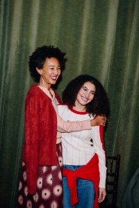 Backstage at the Lingua Franca Fall 2025 Ready-to-Wear show at New York fashion week.