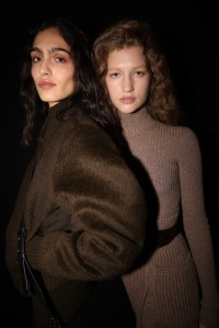 Backstage at Max Mara Fall 2025 Ready-to-Wear Collection at Milan Fashion Week